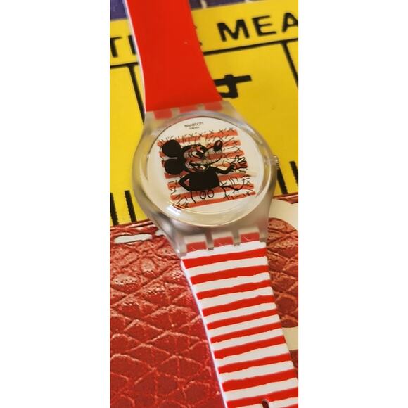 Swatch watch MOUSE MARINIERE GZ352 2021 Specials Designed by Keith Haring - Picture 4 of 10